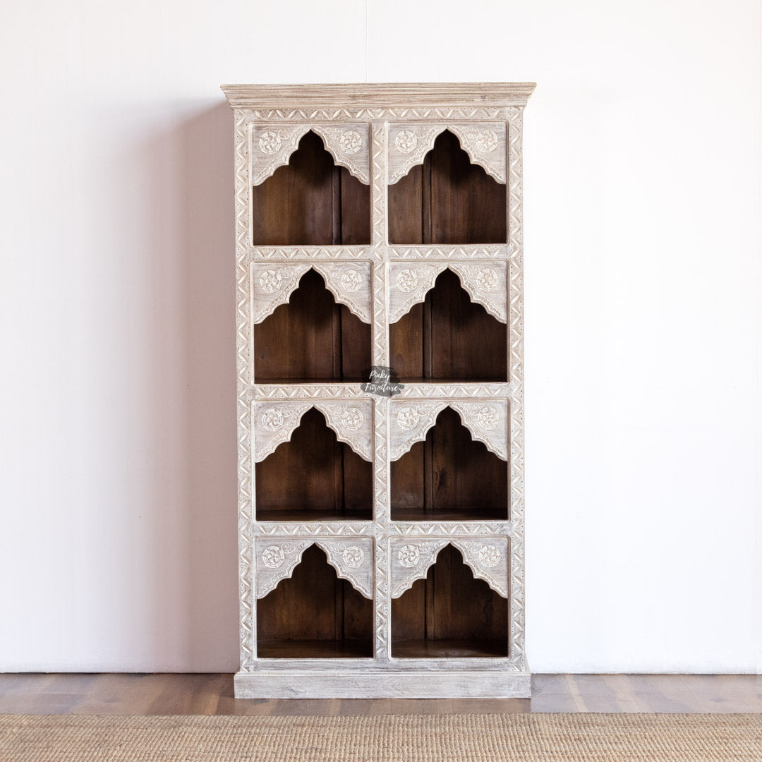 Bookshelf Carved Mehrab Design - AB25JA-1-17