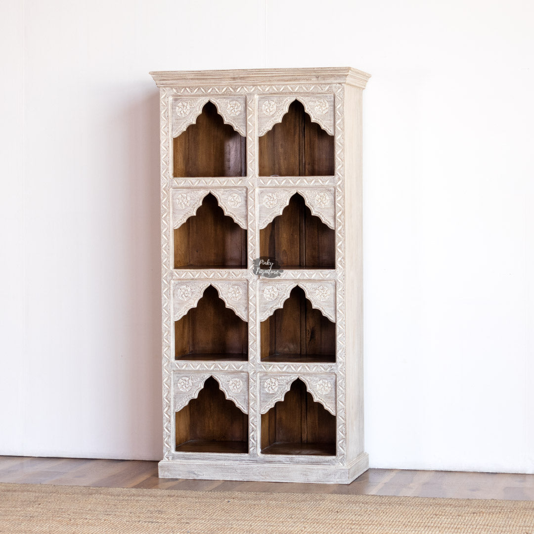 Bookshelf Carved Mehrab Design - AB25JA-1-17