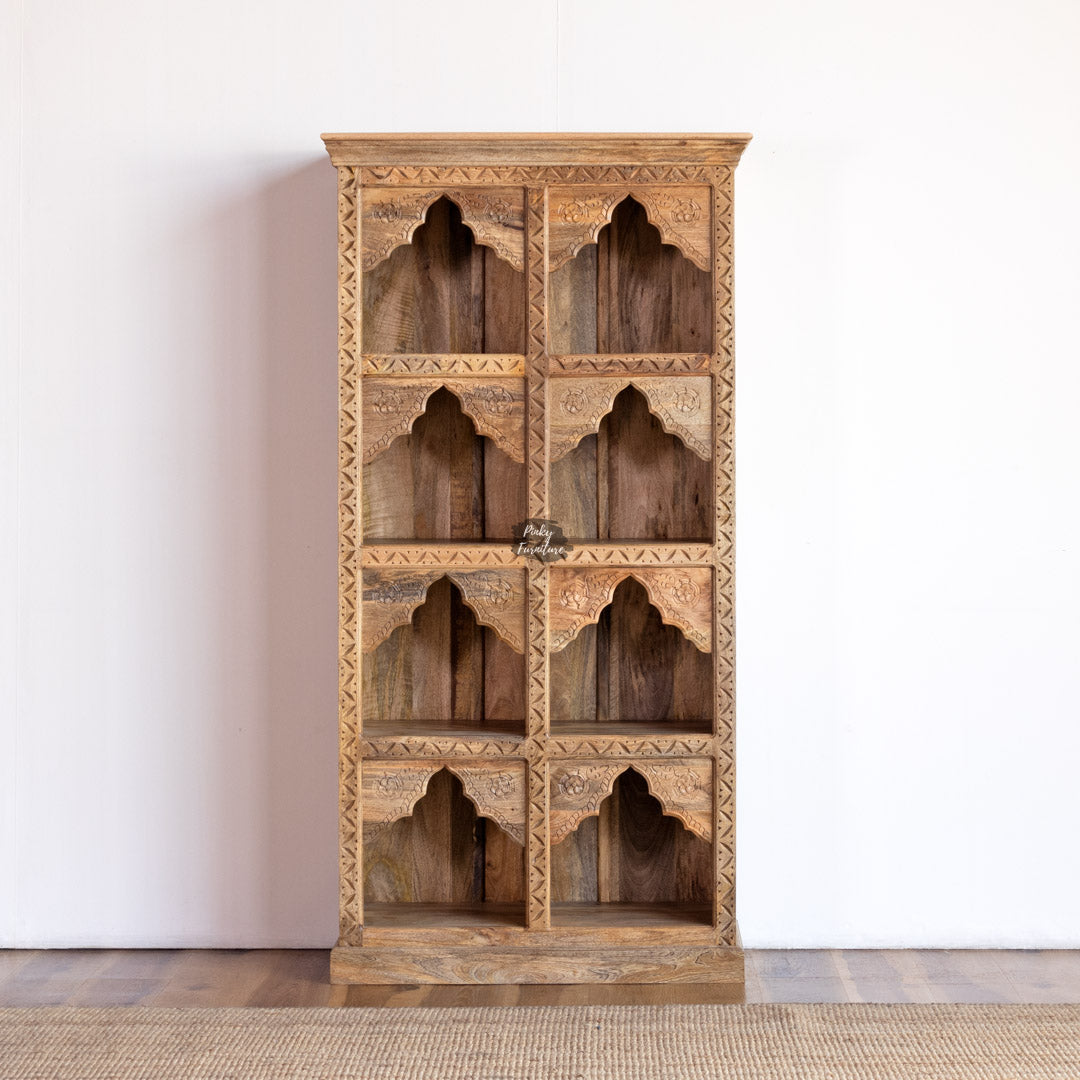Bookshelf Carved Mehrab Design - AB25JA-1-17