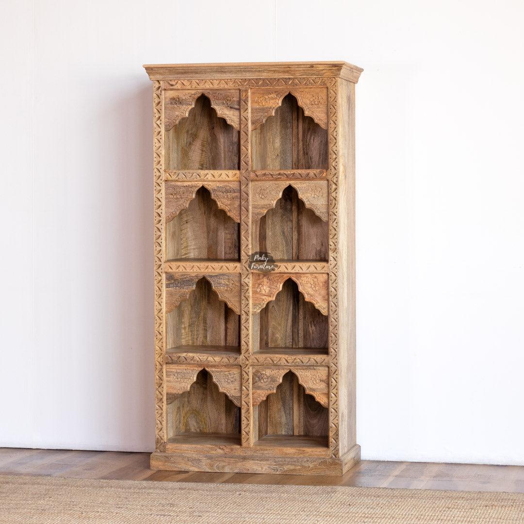 Bookshelf Carved Mehrab Design - AB25JA-1-17