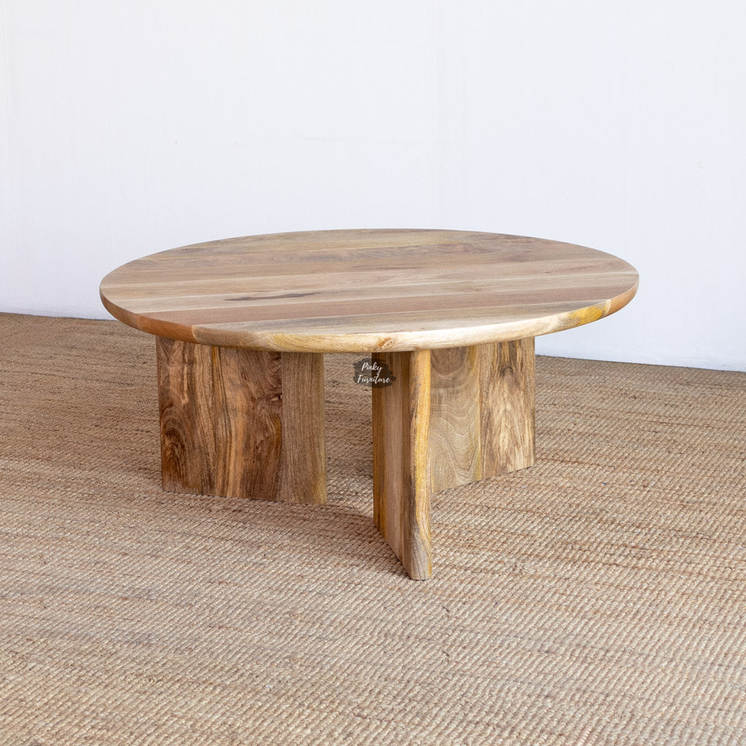 Coffee Table Round Modern Organic Design
