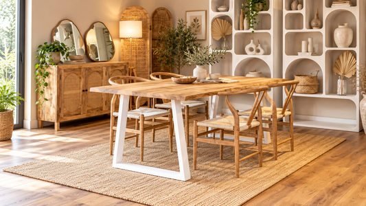 How to Arrange Dining Table: Clearance, Rugs and Lighting