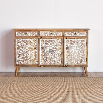 Sideboard Carved 3 Door 3 Draw