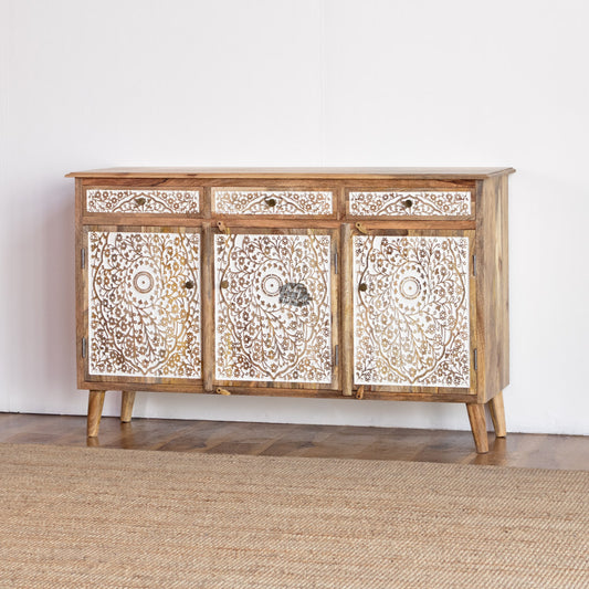 Sideboard Carved 3 Door 3 Draw
