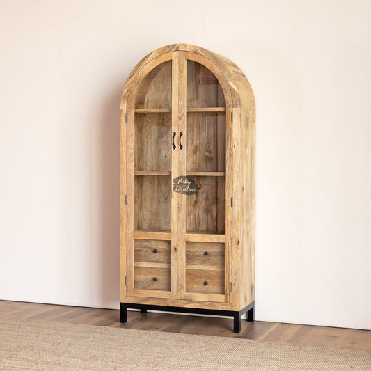 Cupboard Glass Door Arch Design