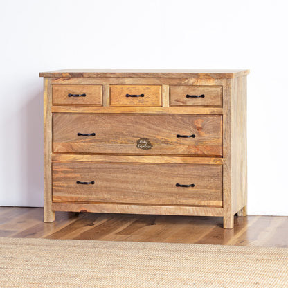 Rustic Minimalist Wooden Drawer Chest - AB25FB-2-12