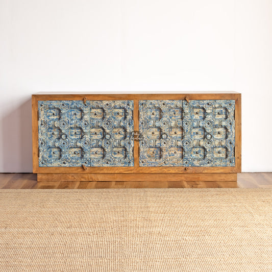 Sideboard Carved Old Door Design