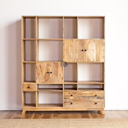 Bookshelf with Draws and Doors