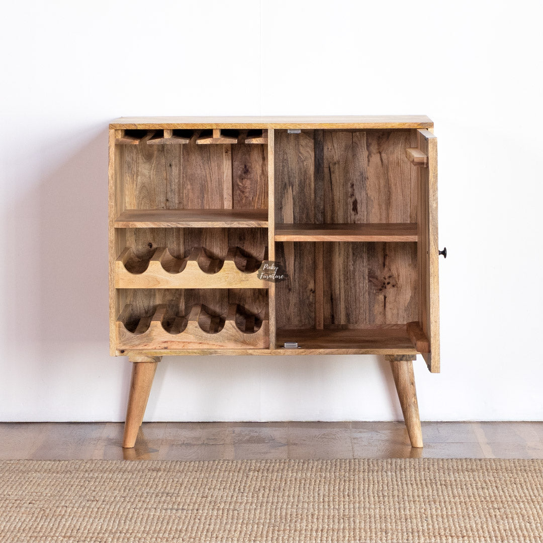 Wine Cabinet Carved Door Design