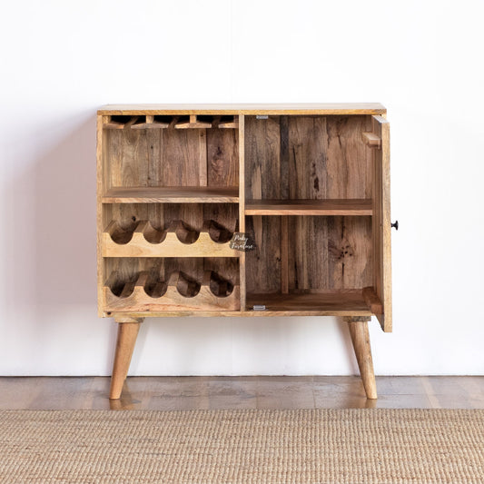 Wine Cabinet Carved Door Design