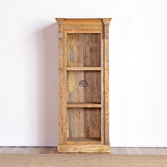 Bookcase Carved Narrow – AB25MR-2-5A