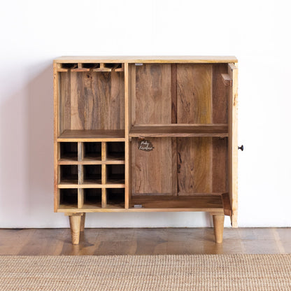 Wine Cabinet Carved Door Design