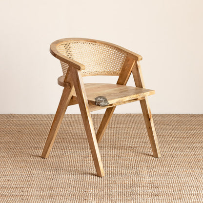 Dining Chair Rattan Half Round Design
