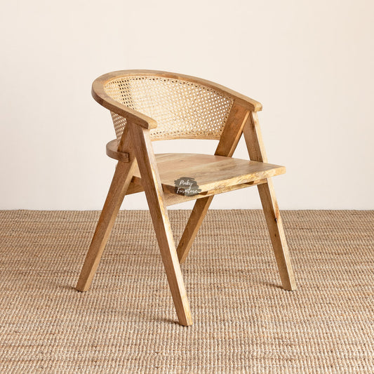Dining Chair Rattan Half Round Design