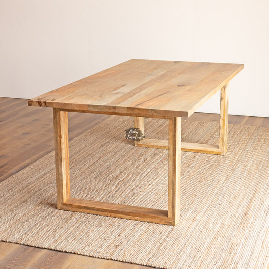 Dining Table Mango Wood with Wooden Legs