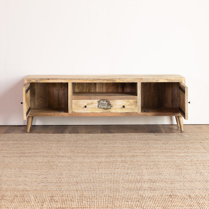 TV Cabinet Ribbed Door Design