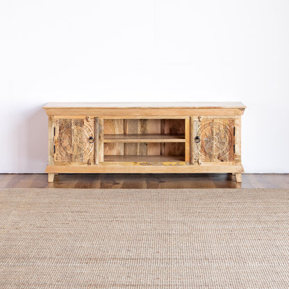 TV Cabinet Carved Door Design