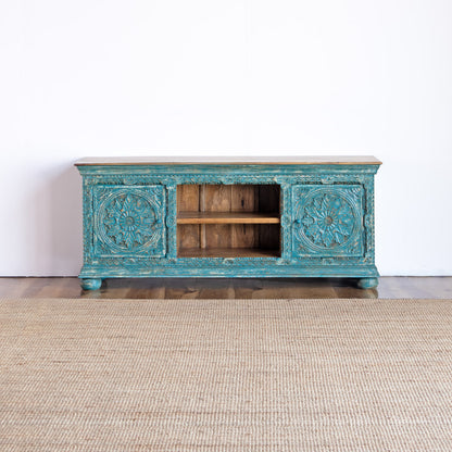 TV Cabinet Carved Door Design