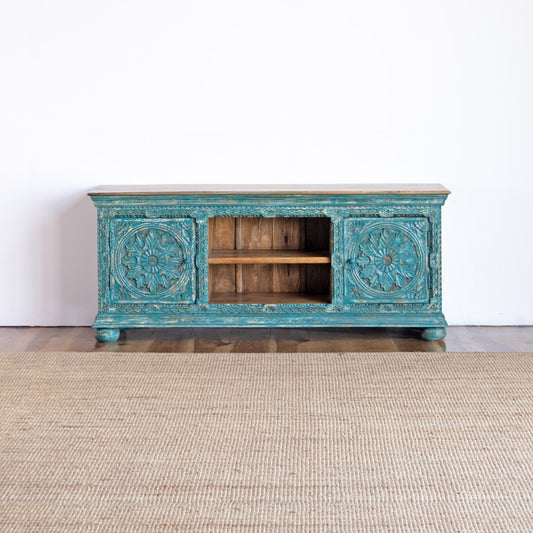TV Cabinet Carved Door Design