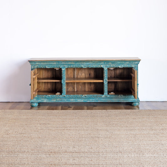 TV Cabinet Carved Door Design