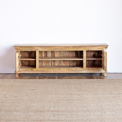TV Cabinet Carved Door Design