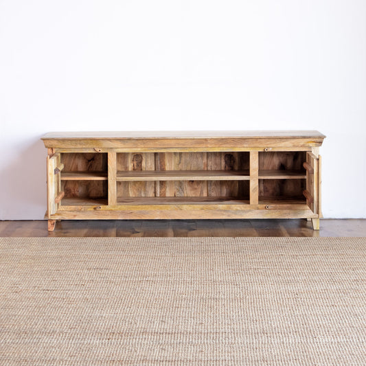 TV Cabinet Carved Door Design