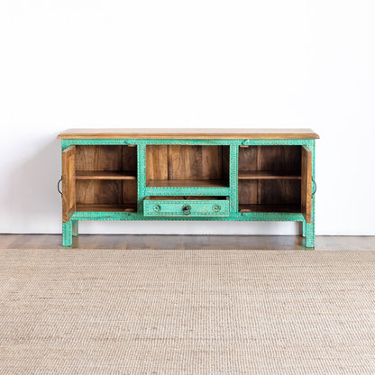 TV Cabinet AB25MY-2-4 – Vibrant Vintage Charm with Practical Storage