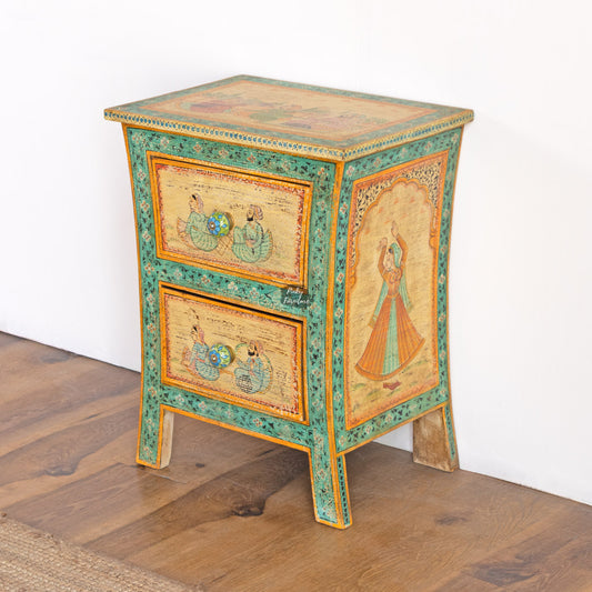 Bedside Table Painted 2 Draw Set of 2