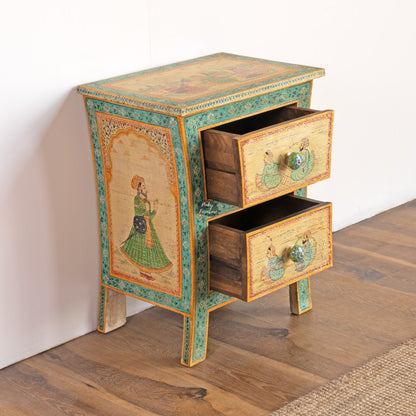 Bedside Table Painted 2 Draw Set of 2