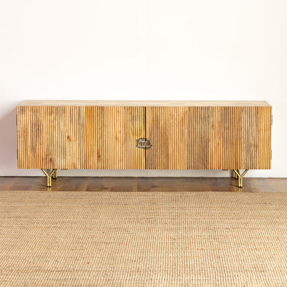 TV Cabinet Ribbed Door Design