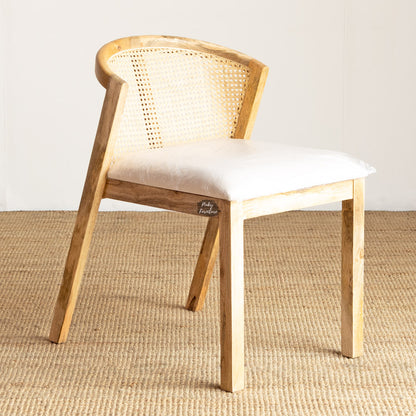 Dining Chair Rattan Half Round Design