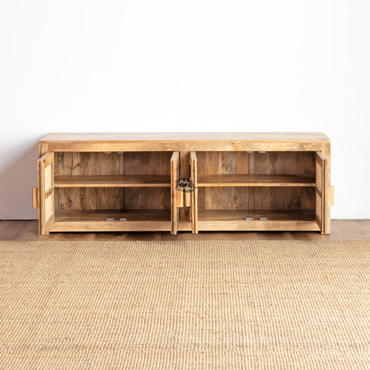 Bench 2 Door Rattan Design