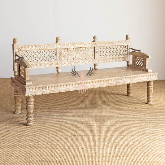 Bench Carved Design