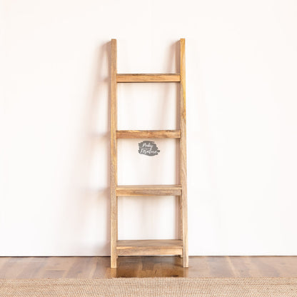Wooden Bookshelf Ladder Design