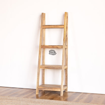 Wooden Bookshelf Ladder Design