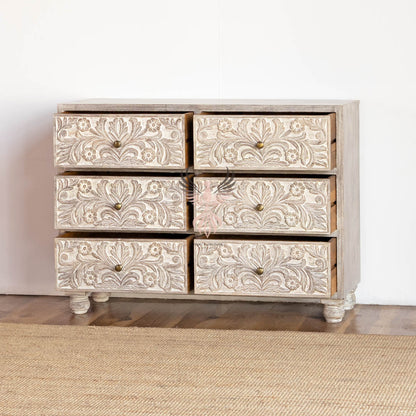 Wood Chest of Drawers