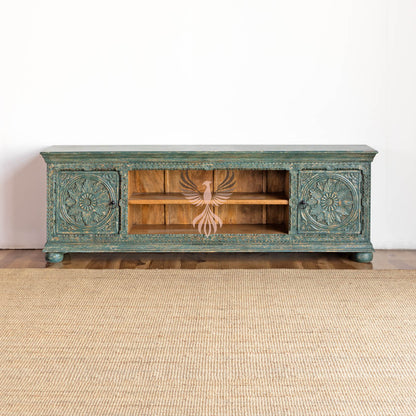 TV Cabinet Carved Design