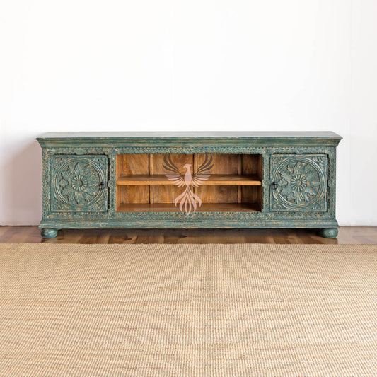 TV Cabinet Carved Design