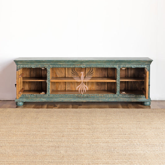 TV Cabinet Carved Design