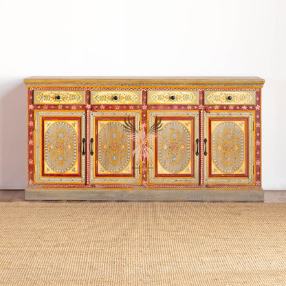 Sideboard Painted Four Draw Four Door Design