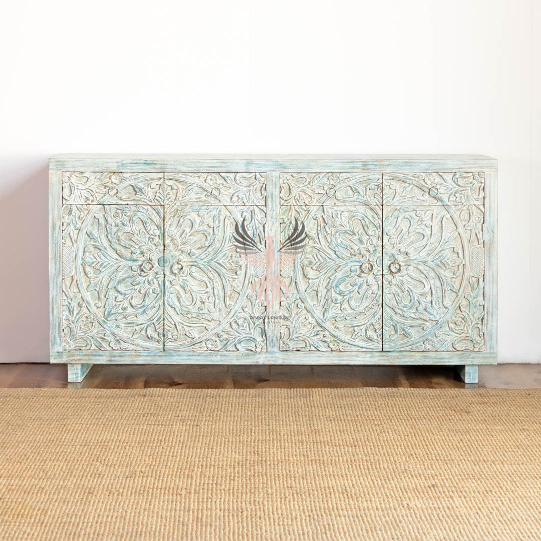 Sideboard Carved Door and Draw Design