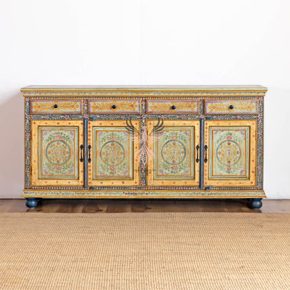 Sideboard Painted Four Draw Four Door Design