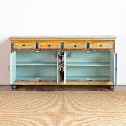 Sideboard Painted Four Draw Four Door Design