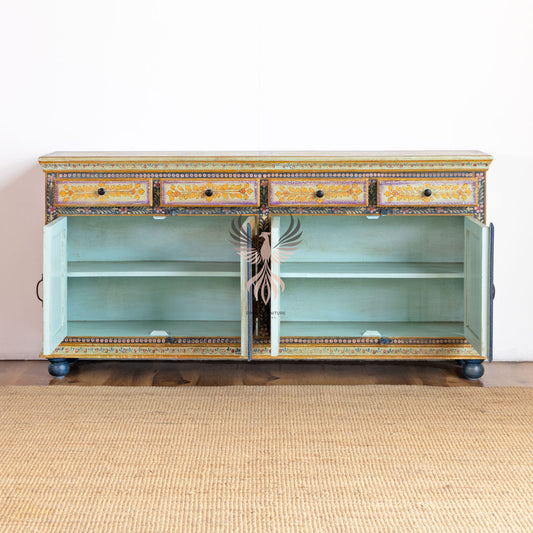 Sideboard Painted Four Draw Four Door Design