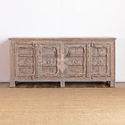 Sideboard Carved Old Door Design