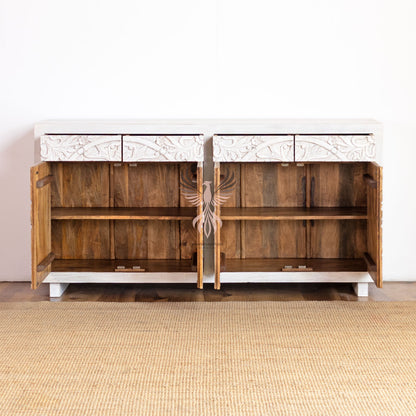 Sideboard Carved Door and Draw Design