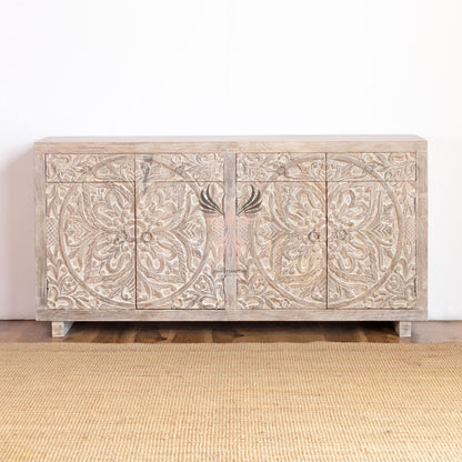 Sideboard Carved Door and Draw Design