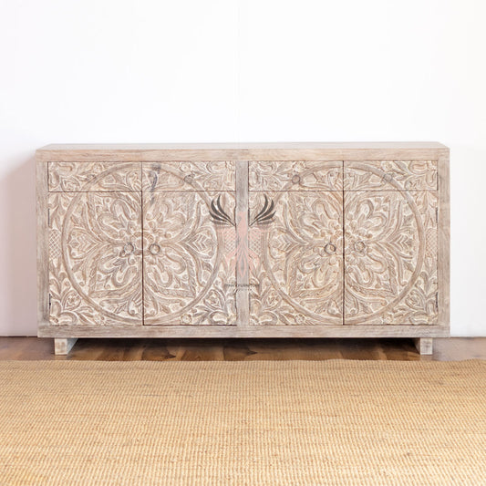 Sideboard Carved Door and Draw Design