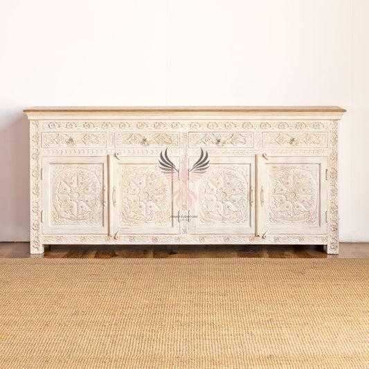 Sideboard Carved 4 Door and 4 Draw Design