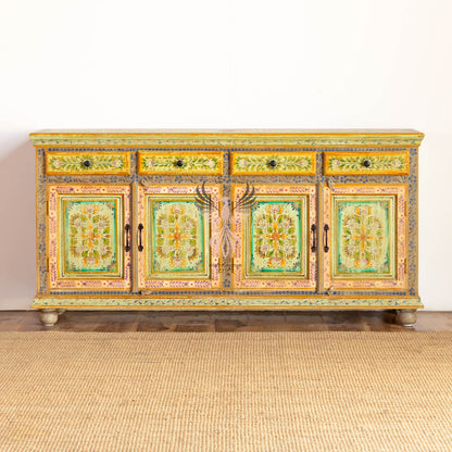 Sideboard Painted Four Draw Four Door Design